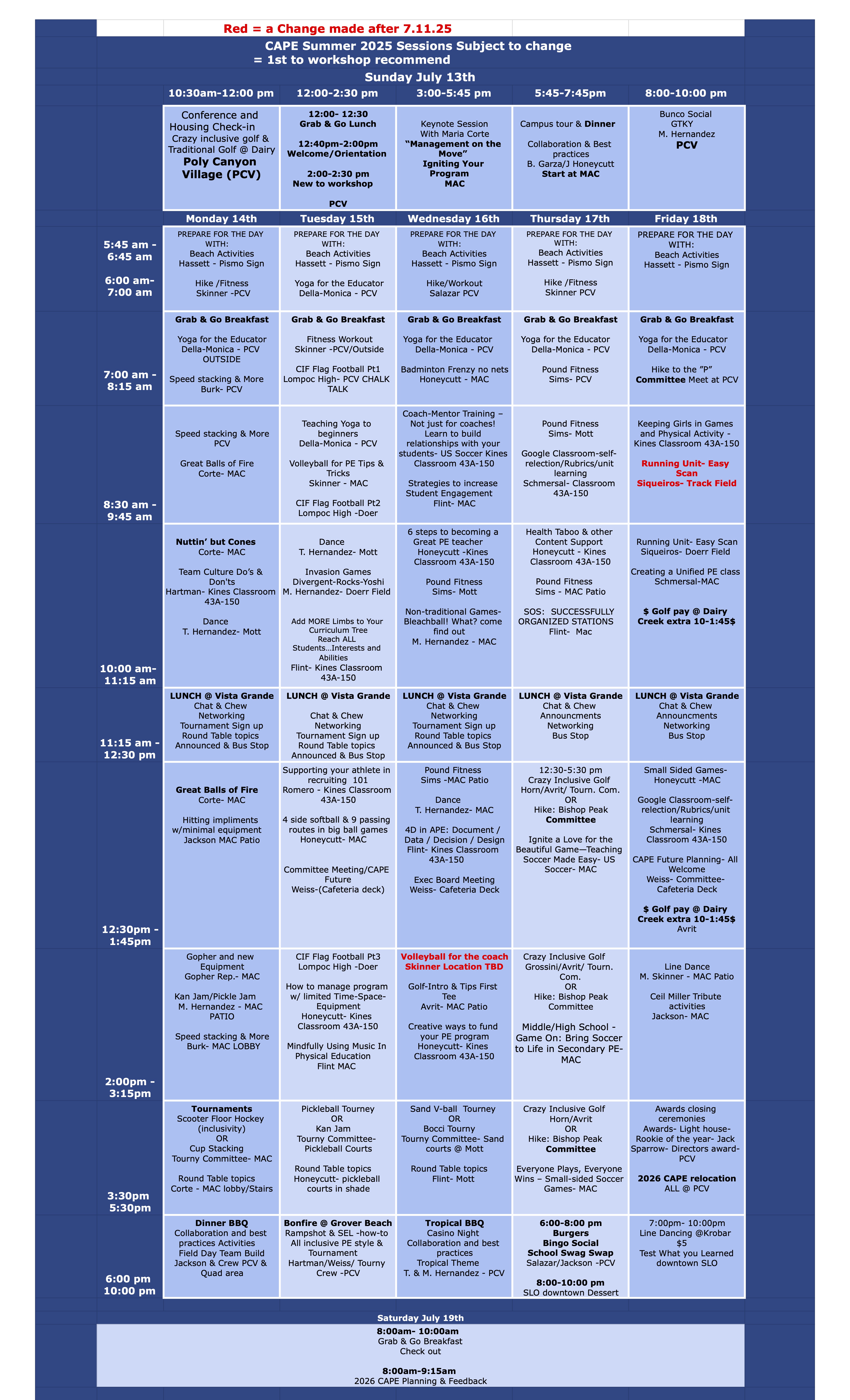 Calendar